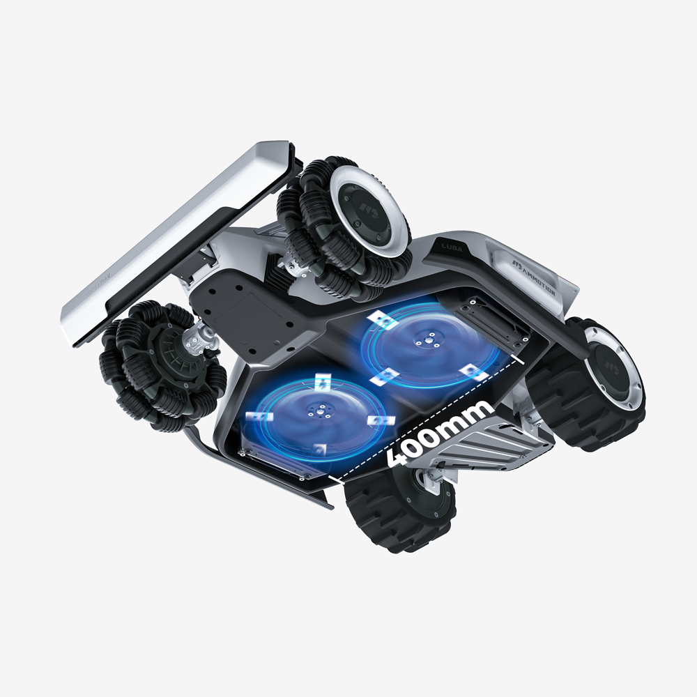 LUBA AWD 3000 : Perimeter Wire Free Robot Lawn Mower