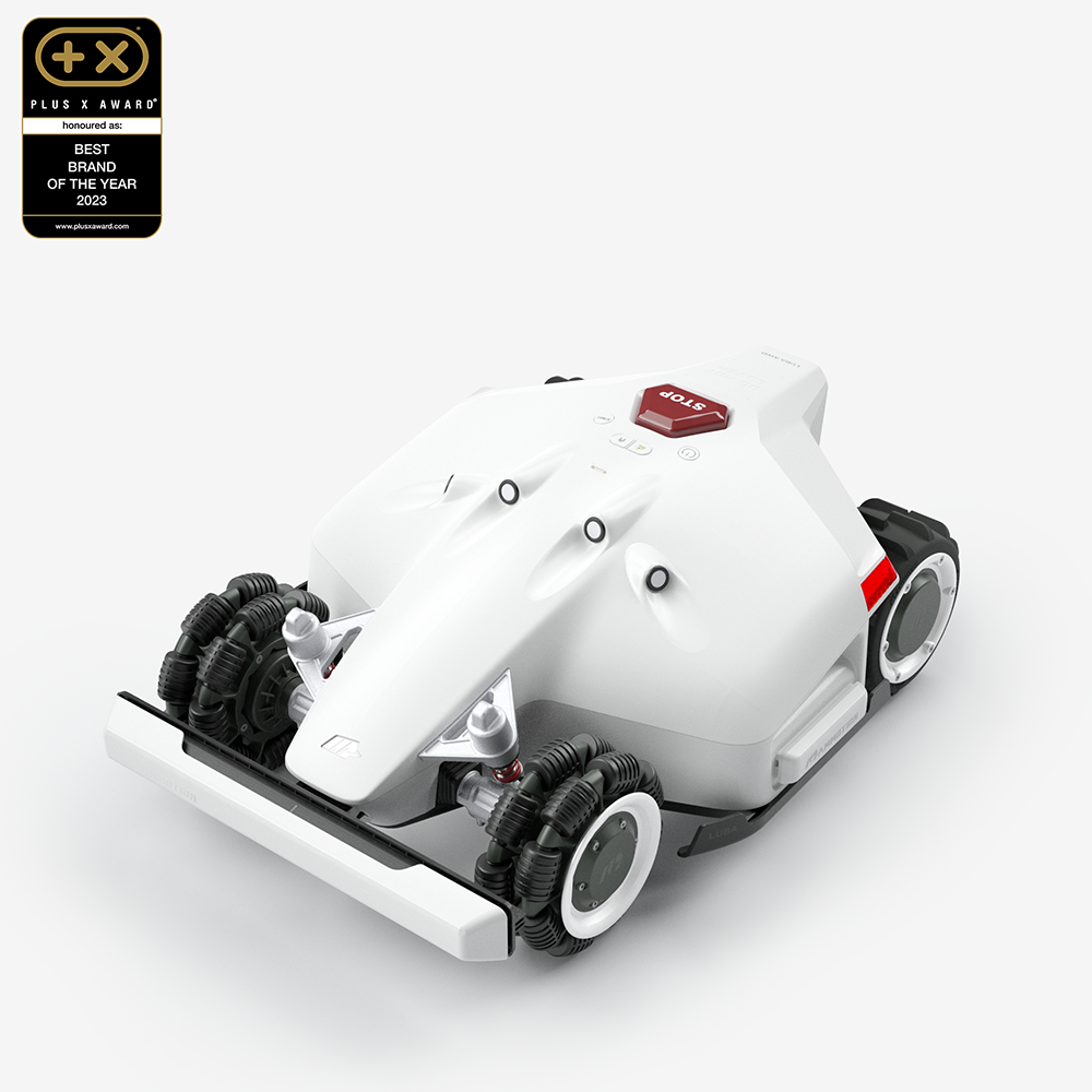LUBA AWD 1000: Perimeter Wire Free Robot Lawn Mower