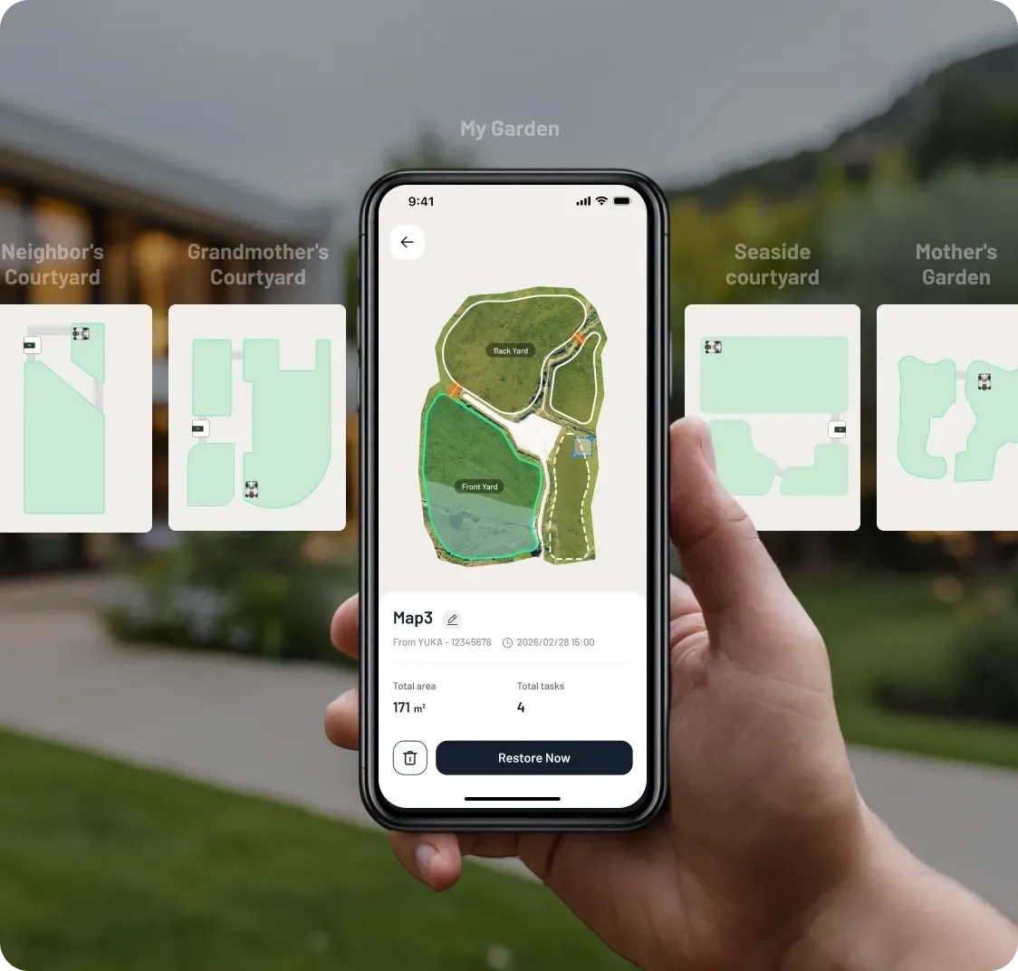 Cloud Backup for Up to 10 Lawn Maps