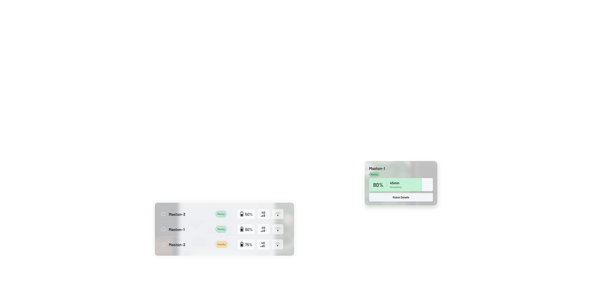 Maston fleet management platform open on a laptop at a desk