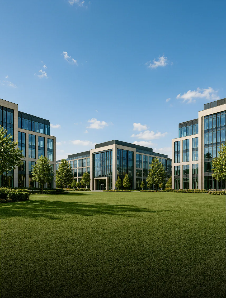 Business park landscape