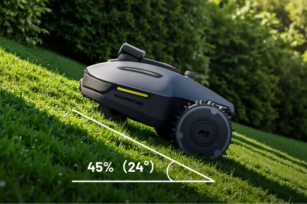 Handle 45% slopes